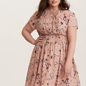Torrid - Floral Chiffon Skater Dress Plus Size 3X